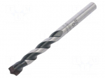 Drill bit | for concrete | &Oslash;: 10mm,3/8" | L: 120mm | metal | blister