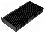 Heatsink: extruded | grilled | black | L: 150mm | W: 300mm | H: 40mm