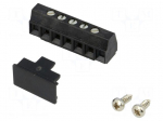 PCB terminal block | angled 90&deg; | 3.81mm | ways: 5 | on PCBs,screw