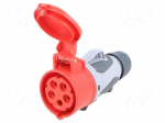 Connector: AC supply 3-phase | socket | female | 16A | 400VAC | IP44