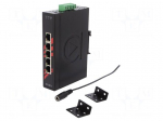 Industrial module: switch Ethernet | unmanaged | 12&divide;48VDC | RJ45 | 3W