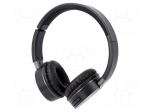 Bluetooth headphones with microphone | black | 0.02&divide;22kHz | 32&Omega;