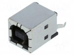 Socket | USB B | on PCBs | THT | PIN: 4 | straight