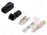Plug | RJ45 | PIN: 8 | Cat: 6 | shielded | Layout: 8p8c | &Oslash;cable: 4.5&divide;9mm