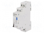 Relay: installation | bistable | NC + NO | Ucoil: 230VAC | 25A | IP20