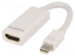 Adapter | mini DisplayPort plug,HDMI socket | 0.15m | Colour: white