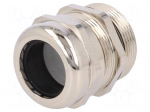Cable gland | M32 | 1,5 | IP68 | Mat: brass | Body plating: nickel