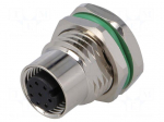Socket | M12 | PIN: 8 | female | A code-DeviceNet / CANopen | THT | 30V