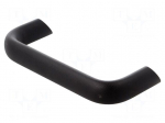 Handle | Mat: aluminium | black | H: 48mm | L: 141mm | W: 20mm