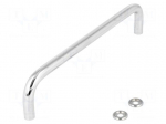 Handle | Mat: steel | chromium plated | H: 43mm | Mounting: M5 screw