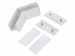 Connector 120&deg; | white | aluminium,polycarbonate