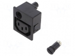 Connector: AC supply | socket | female | 10A | 250VAC | IEC 60320