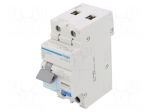 RCBO breaker | Inom: 16A | Ires: 30mA | Max surge current: 250A | IP20