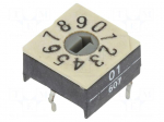 Encoding switch | DEC/BCD | Pos: 10 | THT | Rcont max: 100m&Omega; | 10x10x6mm