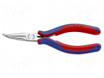 Pliers | curved,half-rounded nose | 145mm