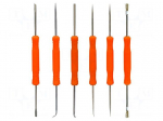 Tools set: scrapers | 185mm | 6pcs.