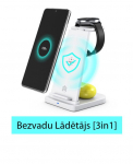 Juhtmevaba laadija [3in1] Android-telefonidele, Buds k&otilde;rvaklappidele ja kelladele.