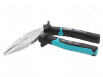 Pliers | curved,half-rounded nose | 200mm