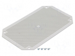 Mounting plate | plastic | perforated