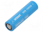 Re-battery: Li-Ion | 18650,MR18650 | 3.6V | 2600mAh | &Oslash;18.6x65mm | 30A