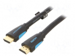 Cable | HDMI plug,both sides | PVC | HDMI 2.0 | 15m | black | 30AWG