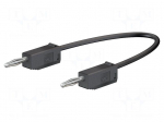 Test lead | 60VDC | 30VAC | 10A | banana plug 2mm,both sides | black
