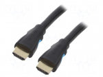 Cable | HDMI plug,both sides | PVC | HDMI 2.0 | 2m | black | 30AWG