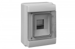 Distribution boards surface 4 modules with clamps (N+PE) IP65
