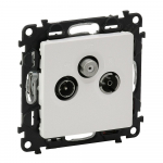 TV/R/SAT SOCKET STAR WHITE VALENA LIFE