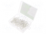 Diode: LED-kit | THT | 5mm | 100pcs | white warm | 2.7&divide;3.4VDC | 20mA | 30&deg;