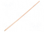 Heatsink: heat pipe | round | natural | L: 200mm | copper | raw | &Oslash;: 4mm