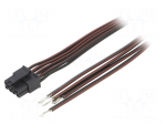 Cable | female | PIN: 8 | 0.4m | 4A | Insulation: PVC | black-red | TLYp