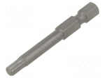 Screwdriver bit | hex key | HEX 4mm | 1/4" | Overall len: 50mm