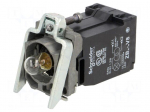 Illuminating unit | 22mm | Harmony XB4 | Illumin: BA9S | front | yellow