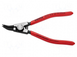 Pliers | for circlip | external | 10&divide;25mm | Pliers len: 130mm | angular