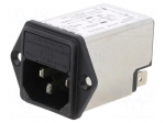 Connector: AC supply | socket | male | 6A | 250VAC | C14 (E) | 5200