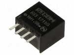 Converter: DC/DC | 3W | Uin: 10.8&divide;13.2VDC | Uout: 15VDC | Iout: 200mA
