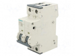 Circuit breaker | 230/400VAC | Inom: 1A | Poles: 2 | Charact: D | 10kA