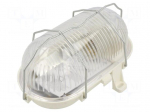 Lamp: lighting fixture | OVAL100 | polycarbonate | E27 | IP44 | oval