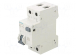 RCBO breaker | Inom: 10A | Ires: 30mA | Poles: 1+N | 230/400VAC | IP20