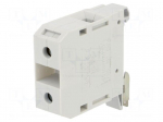 Splice terminal: rail | 125A | 690V | screw terminal | grey | polyamide