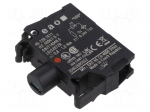 Illuminating unit | 22mm | 45 | front fixing | 6&divide;24VAC | red | 6&divide;24VDC