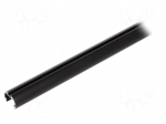 Profiles for LED modules | black | 1m | OLEK | aluminium | anodized