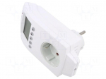 Plug socket strip: protective | Sockets: 1 | 230VAC | 16A | white | IP20