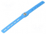 Cleanroom acces: wristband | blue (bright) | Features: conductive