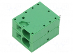 Connector: PCB terminal block | terminal | 66A | 600V | straight | 1x2