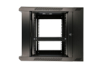 Extralink Rackmount cabinet 6U 600x600 AZH Black wall mounted, swing type