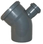 Likums DN110/45&deg;,atzars DN50 90&deg;, PP, pelēks Līkums DN 110/45&deg; ar atzaru DN50,90&deg;