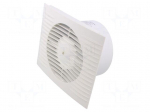 Fan: AC | axial | 230VAC | &Oslash;118mm | 150m3/h | 46dBA | slide | 2650rpm | IPX2