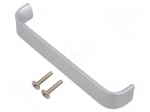 Holder | aluminium | natural | H: 30mm | L: 168mm | W: 25mm | handle